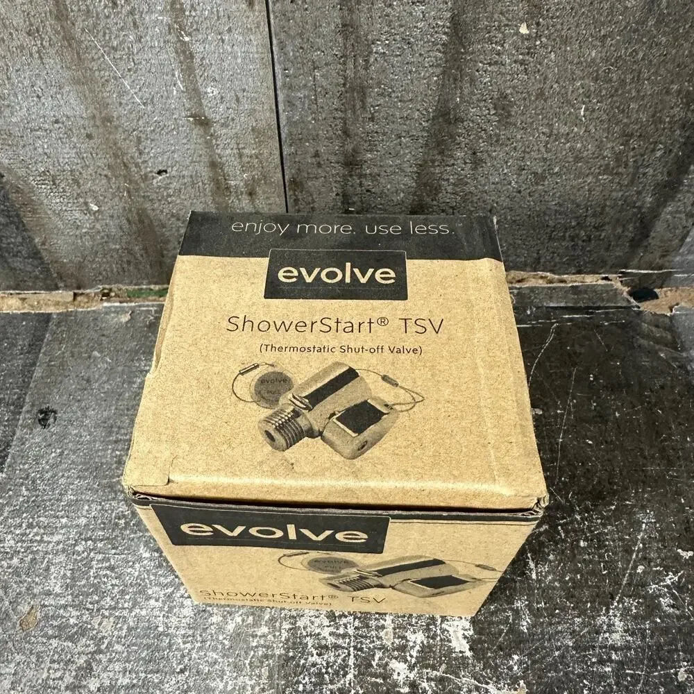 NEW‎ IN BOX Evolve ShowerStart TSV ANTI SCALD SHUT-OFF VALVE SS1002-CP-SB